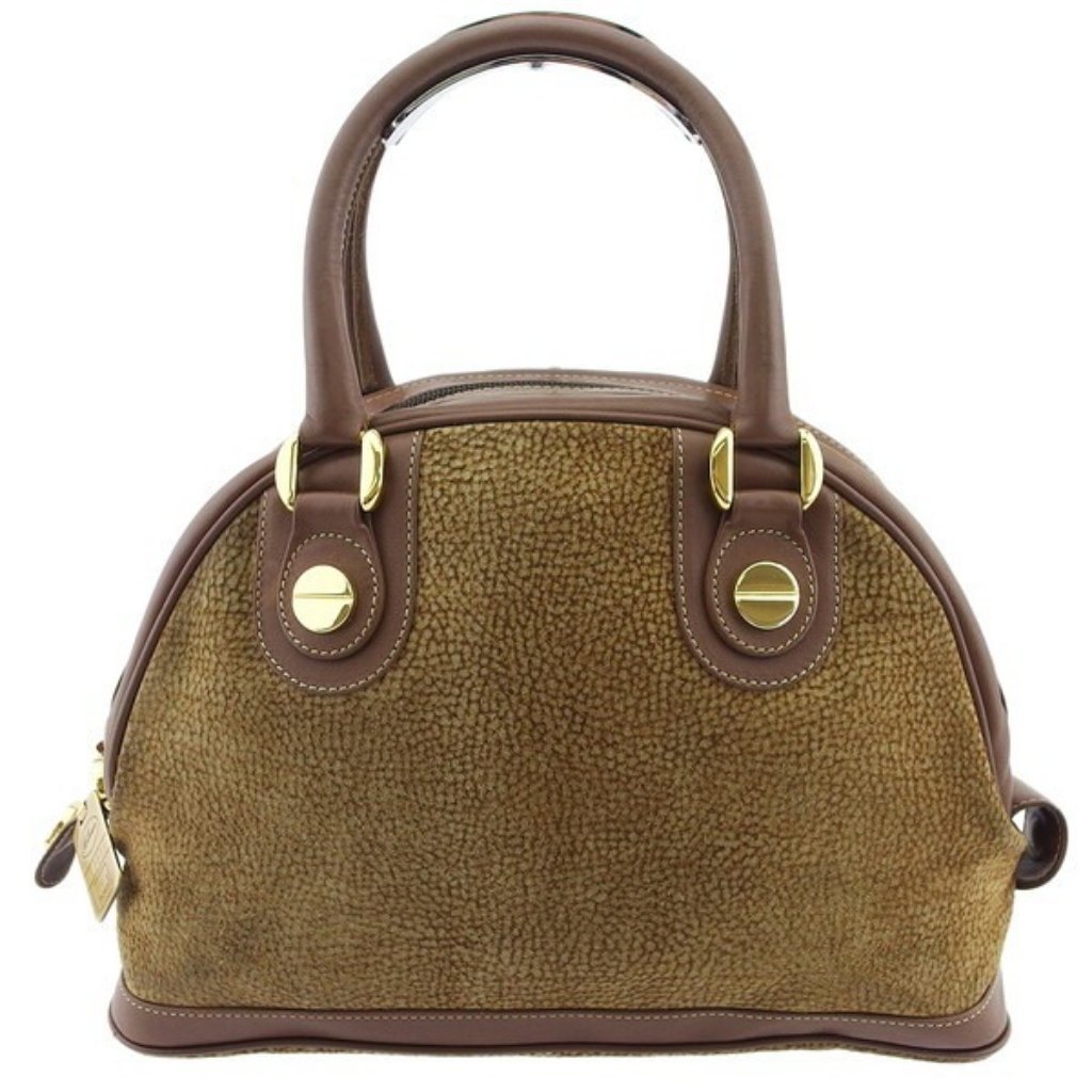 Borbonese Handbag Quail Pattern Authentic Used T23458